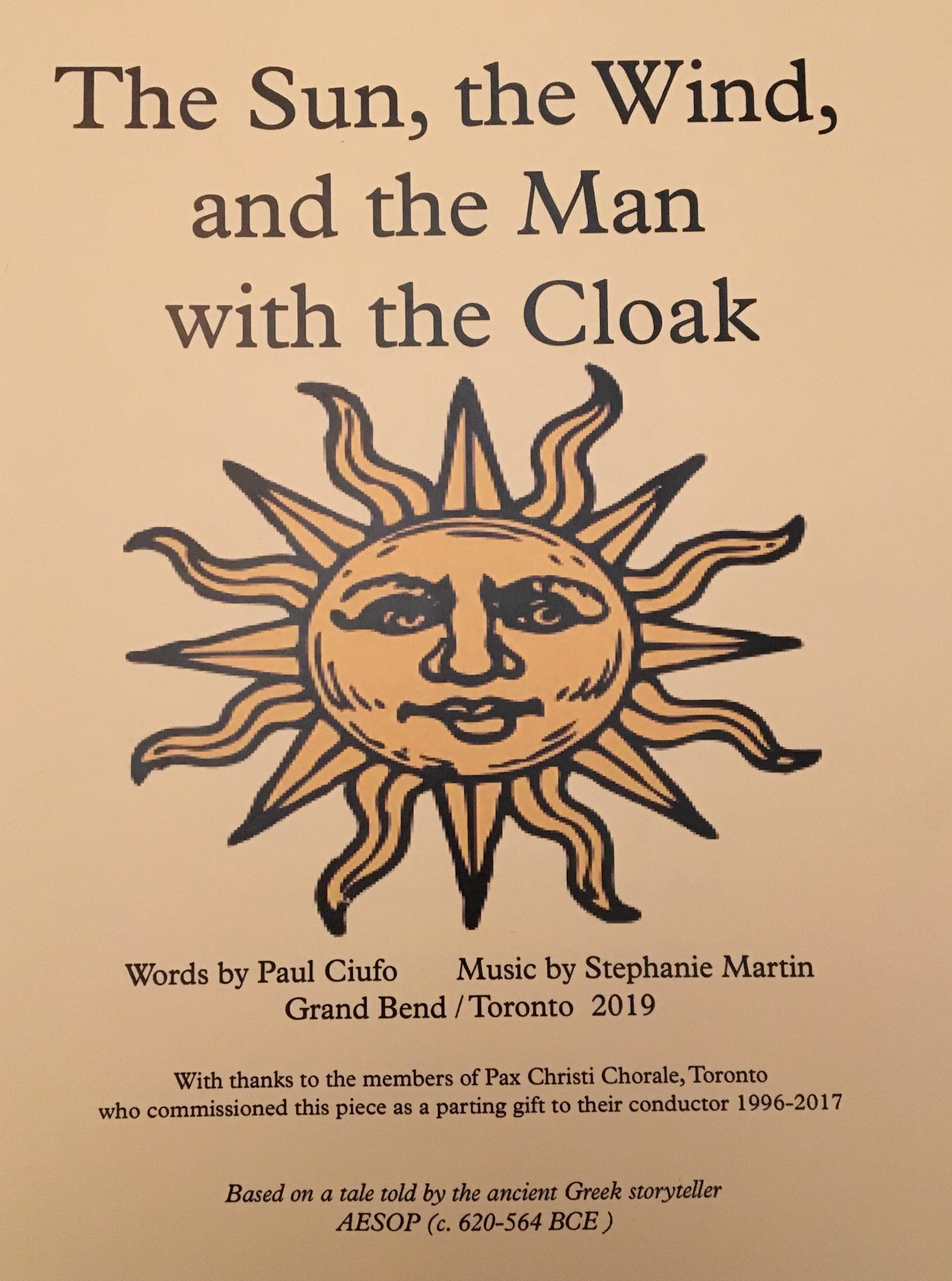 The sun, the wind and the Man With the Cloak